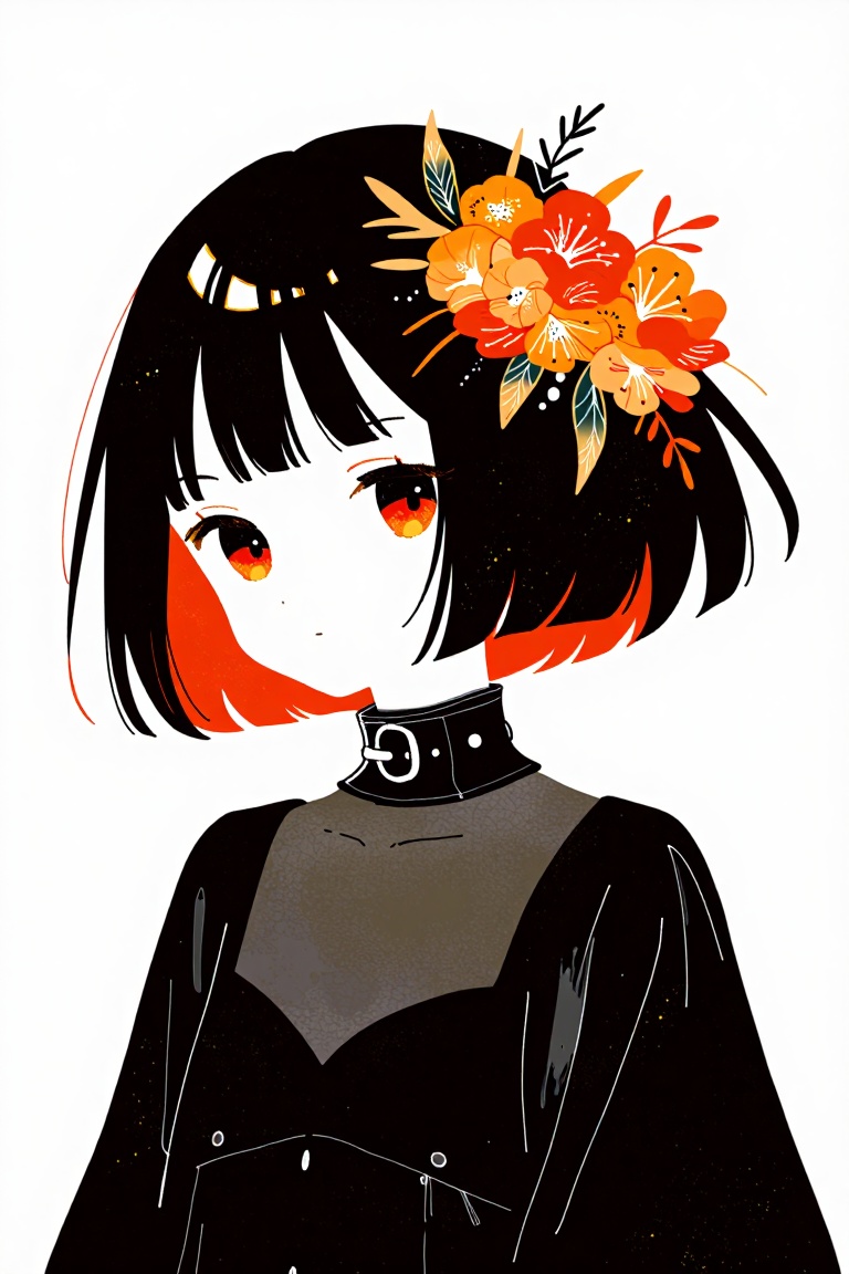 aesthetic illustration,  1girl,  solo on Tensor.Art