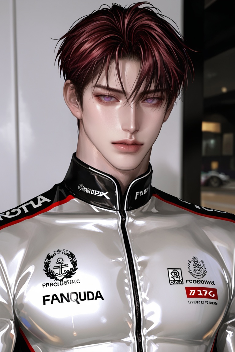 solo,  male,  upper body. red hair on Tensor.Art