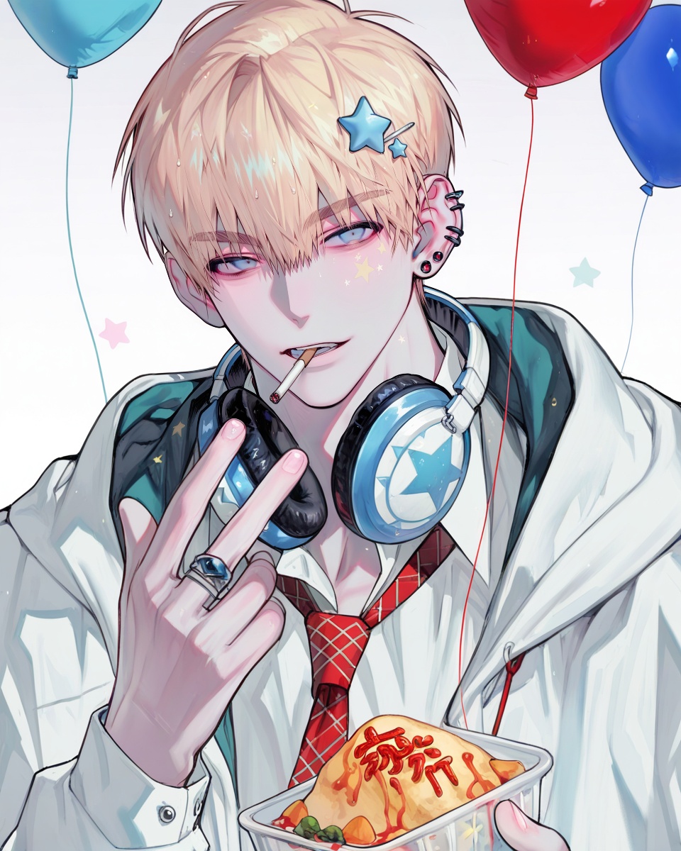 solo,  looking at viewer,  short hair on Tensor.Art