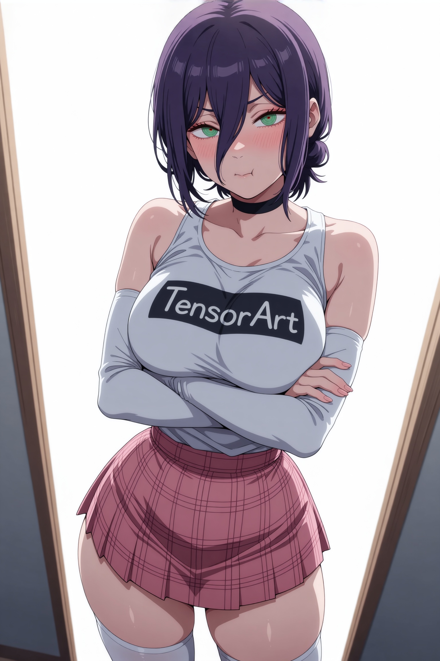 1girl,  solo,  reze \(chainsaw man\) on Tensor.Art