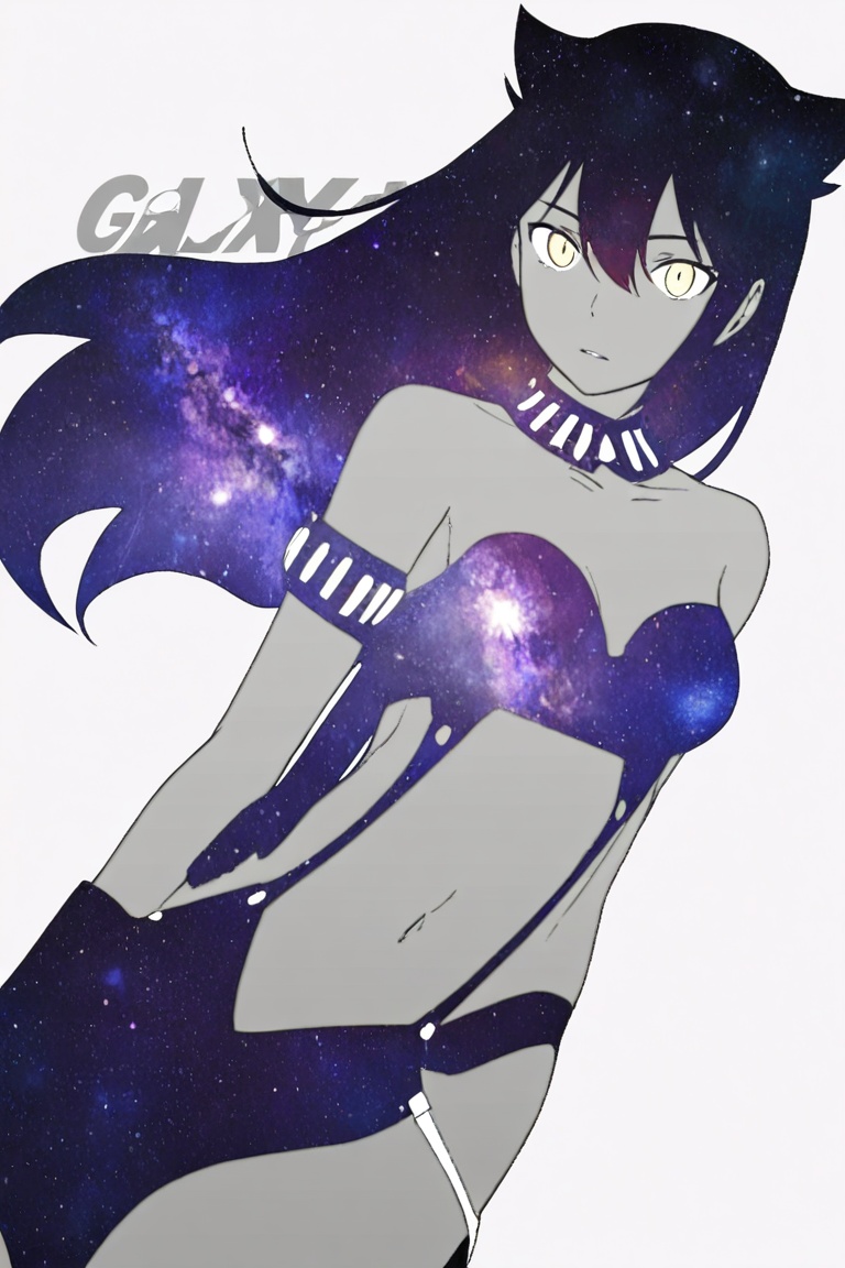design silhouette,  galaxy_style,  monochrome on Tensor.Art