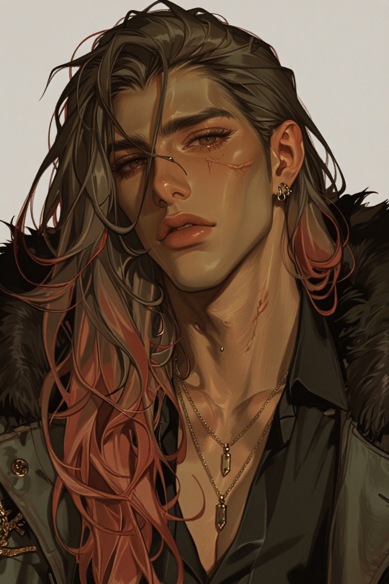 1boy,  long hair,  looking at viewer on Tensor.Art