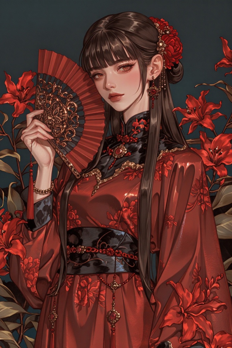 aesthetic illustration,  1girl,  solo on Tensor.Art
