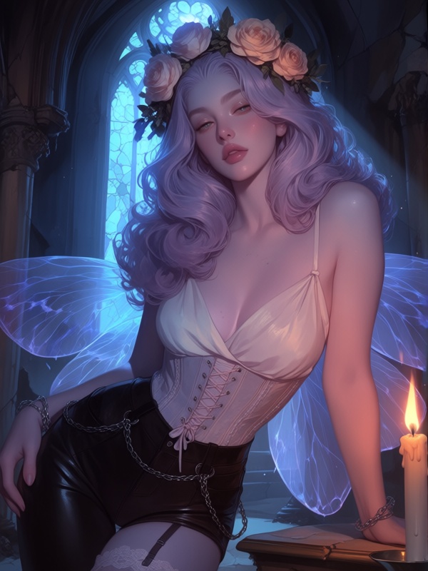 candyniji,  painterly brushstrokes,  1girl on Tensor.Art