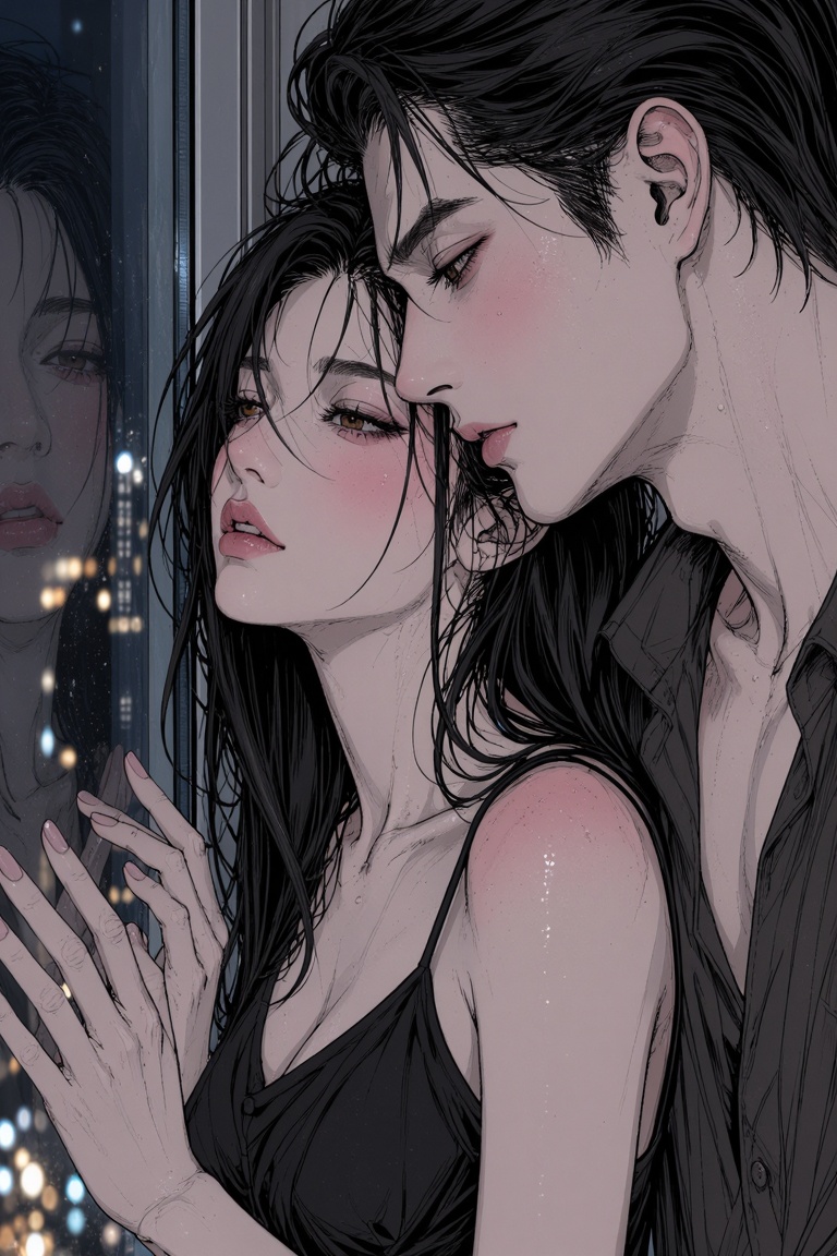 ***** couple,  lingering heat,  exhausted intimacy atmosphere on Tensor.Art