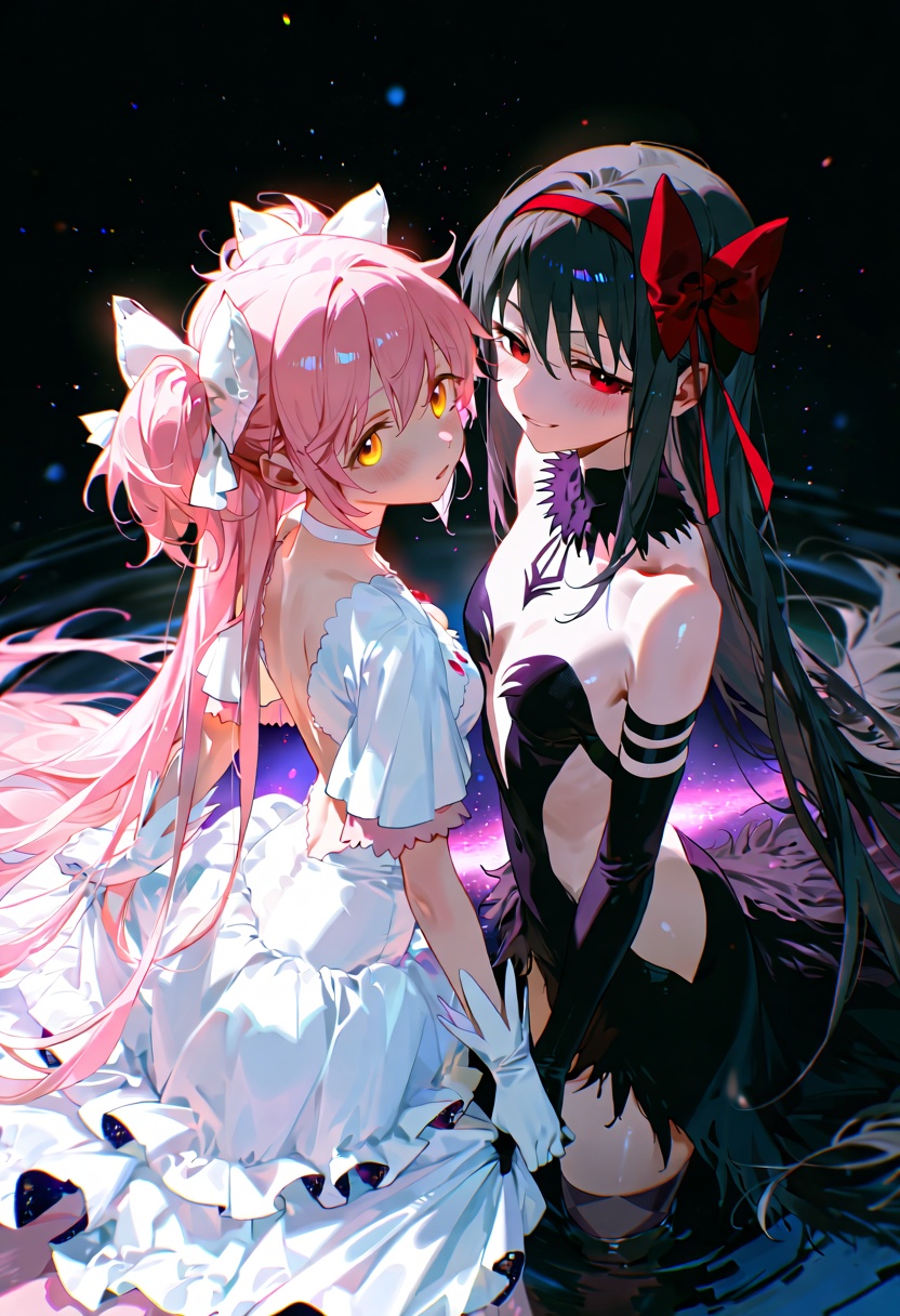2girls,  multiple girls,  akemi homura on Tensor.Art