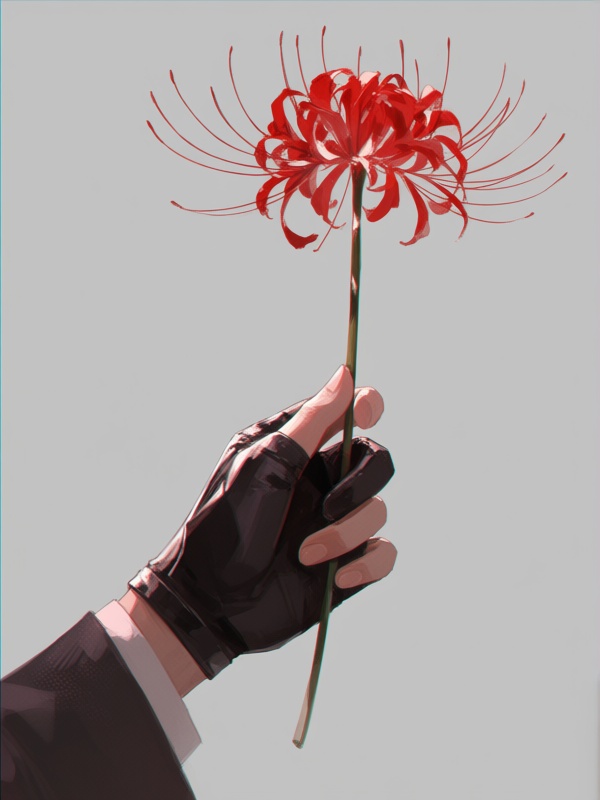 yo96,  flower,  black gloves on Tensor.Art
