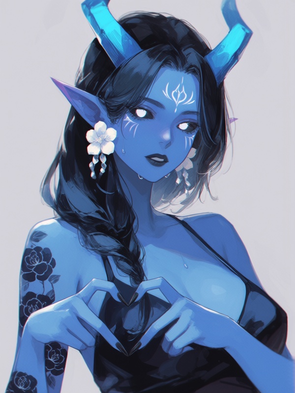 yo96,  1girl,  earrings on Tensor.Art