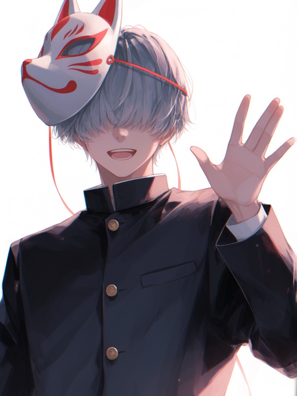 yo96,  fox mask,  1boy on Tensor.Art