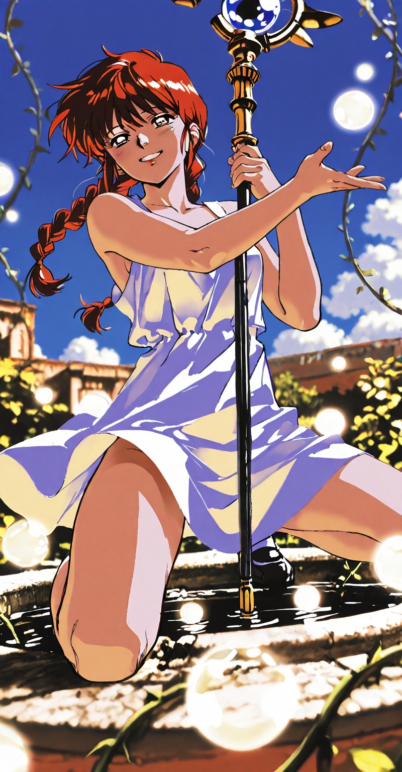 ((Emphasize a blend of anime aesthetics with painterly digital rendering techniques)),  the use of light and shadow create...