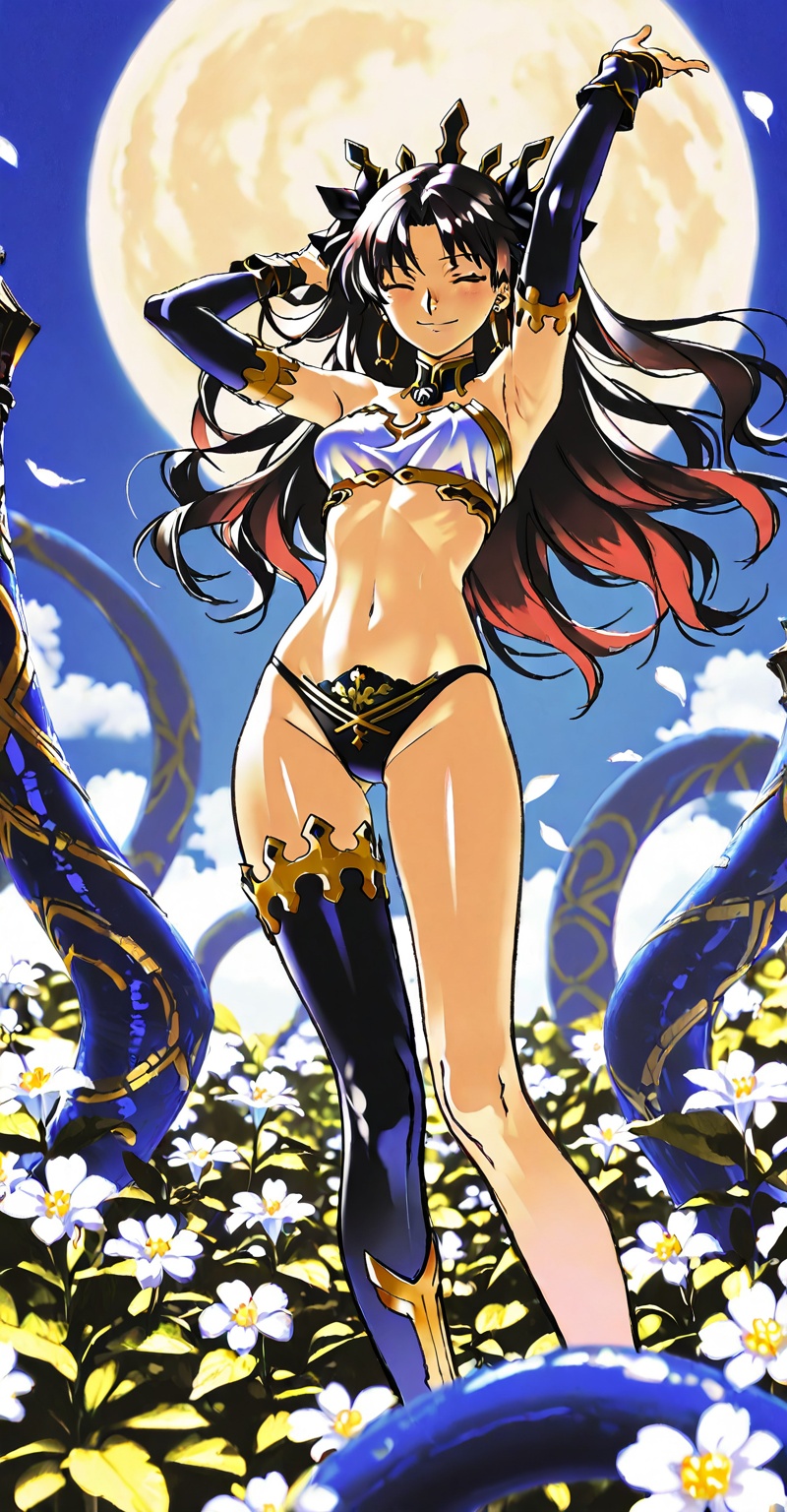 (Emphasize a blend of anime aesthetics with painterly digital rendering techniques)),  the use of light and shadow creates...