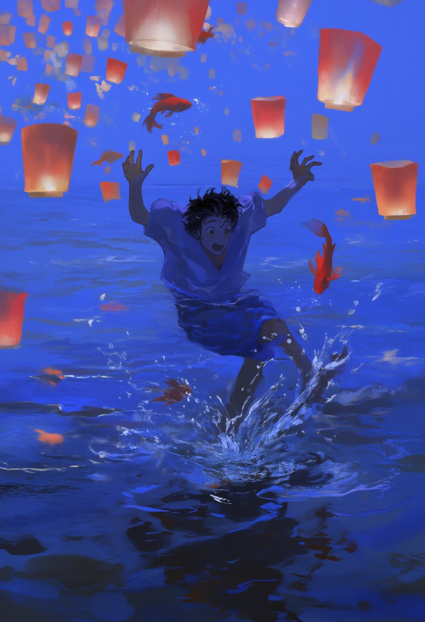 @synswt,  blue theme,  painterly on Tensor.Art