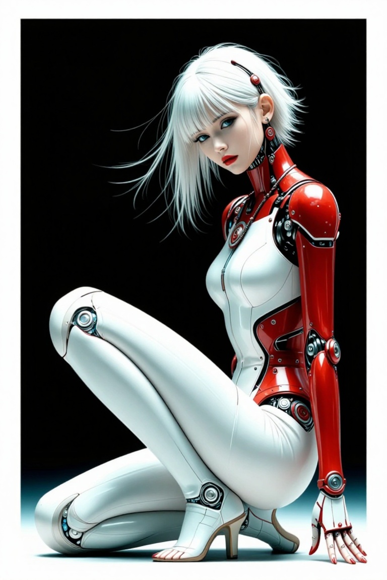 Cyborg Red Minimal --- score_9,  score_8_up,  score_7_up on Tensor.Art