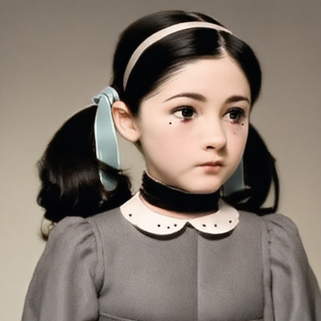 mole,  long hair,  hairband on Tensor.Art