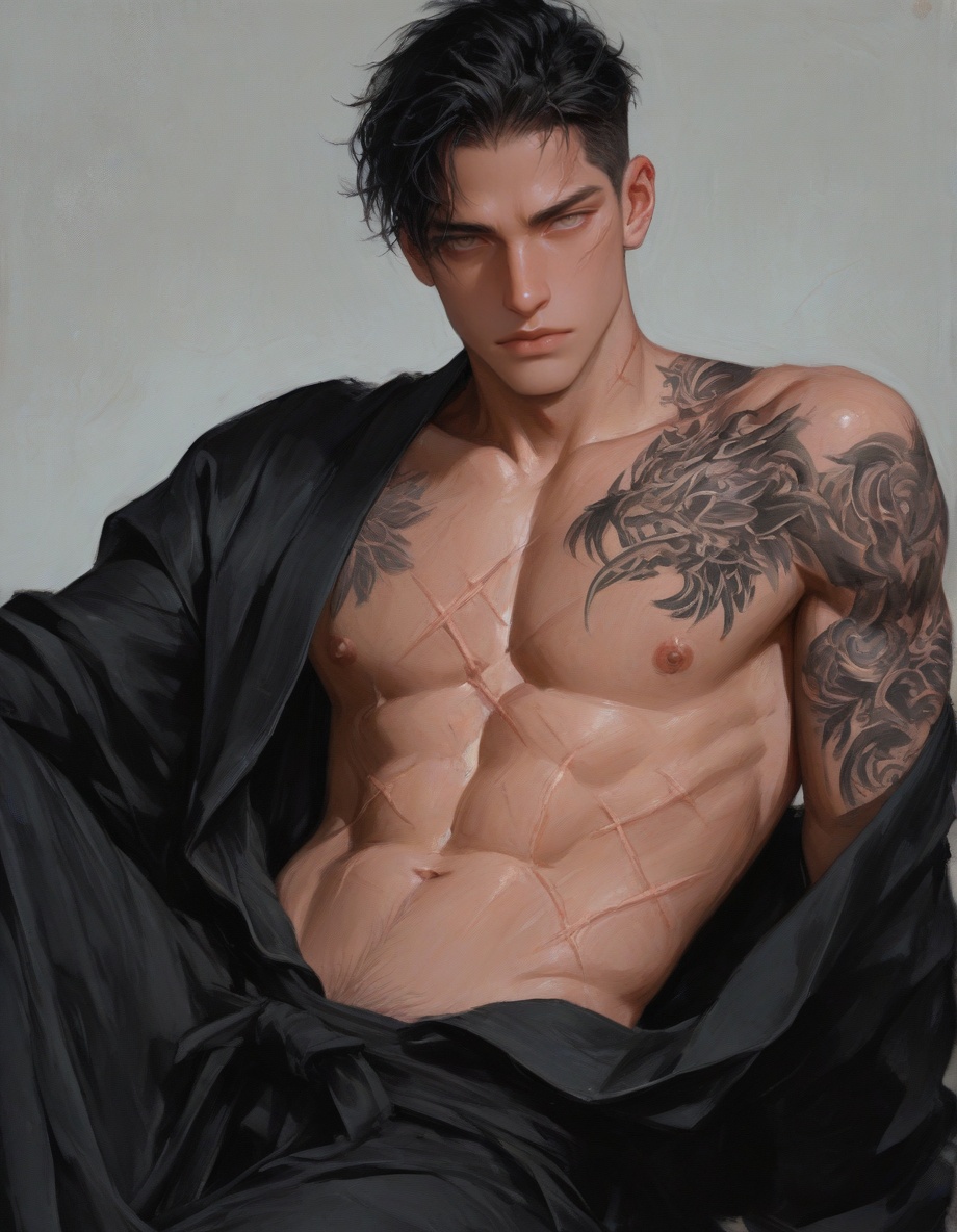 dynamic pose,  detailed background, on Tensor.Art