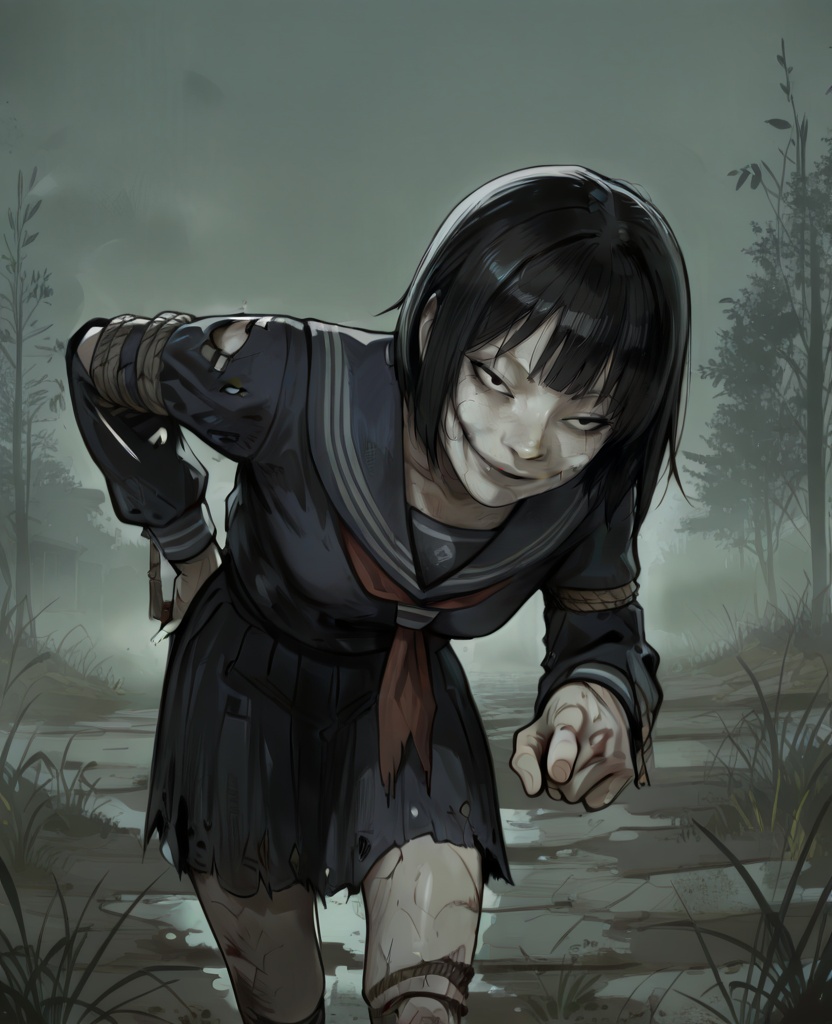 aykkshixl,  short hair,  black hair on Tensor.Art