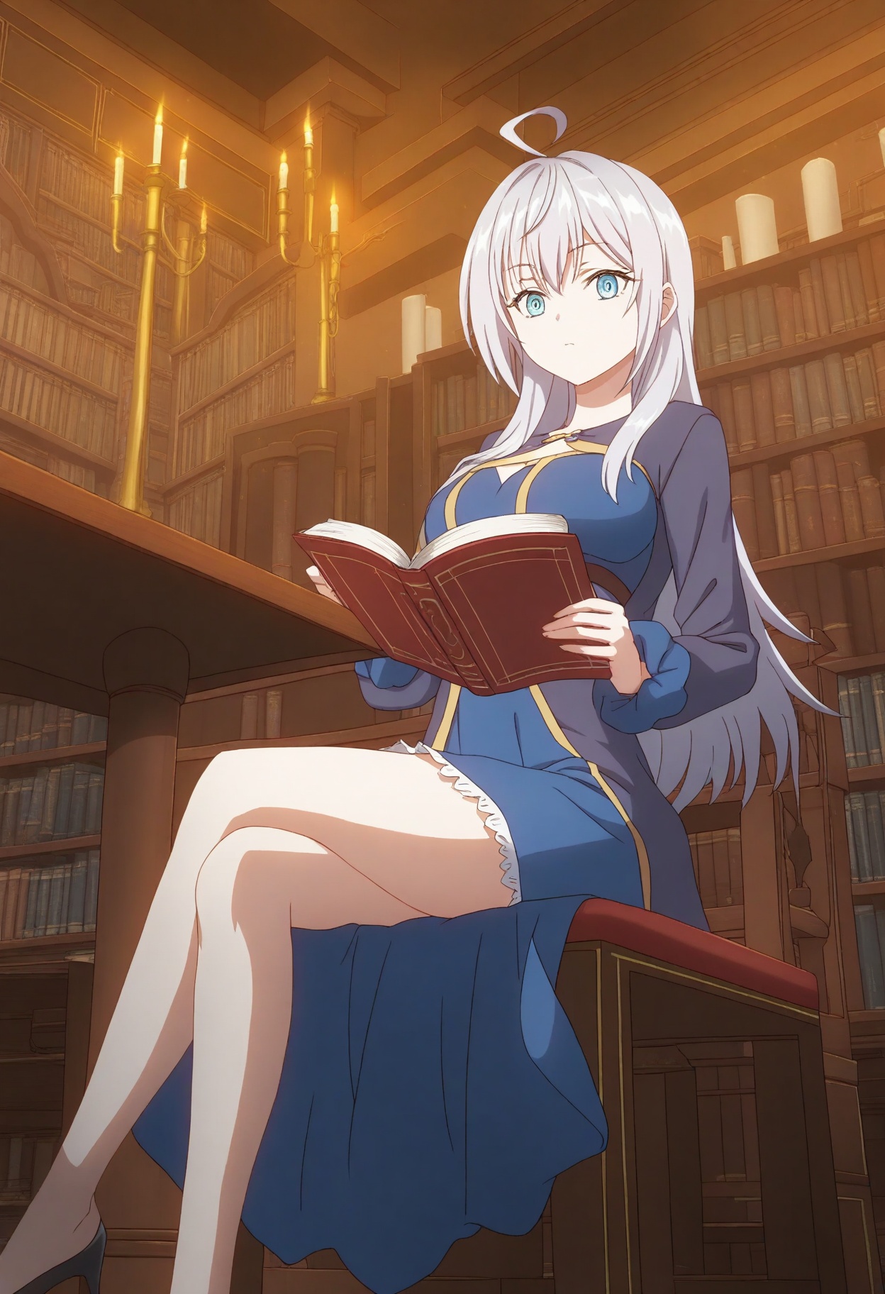 sysdeep_alisa,  silver hair,  blue eyes on Tensor.Art