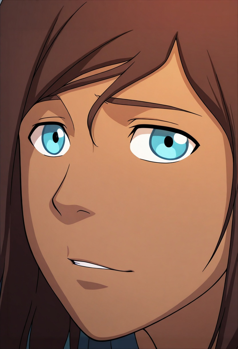 In the Avatar Animation style,  1girl,  Korra on Tensor.Art