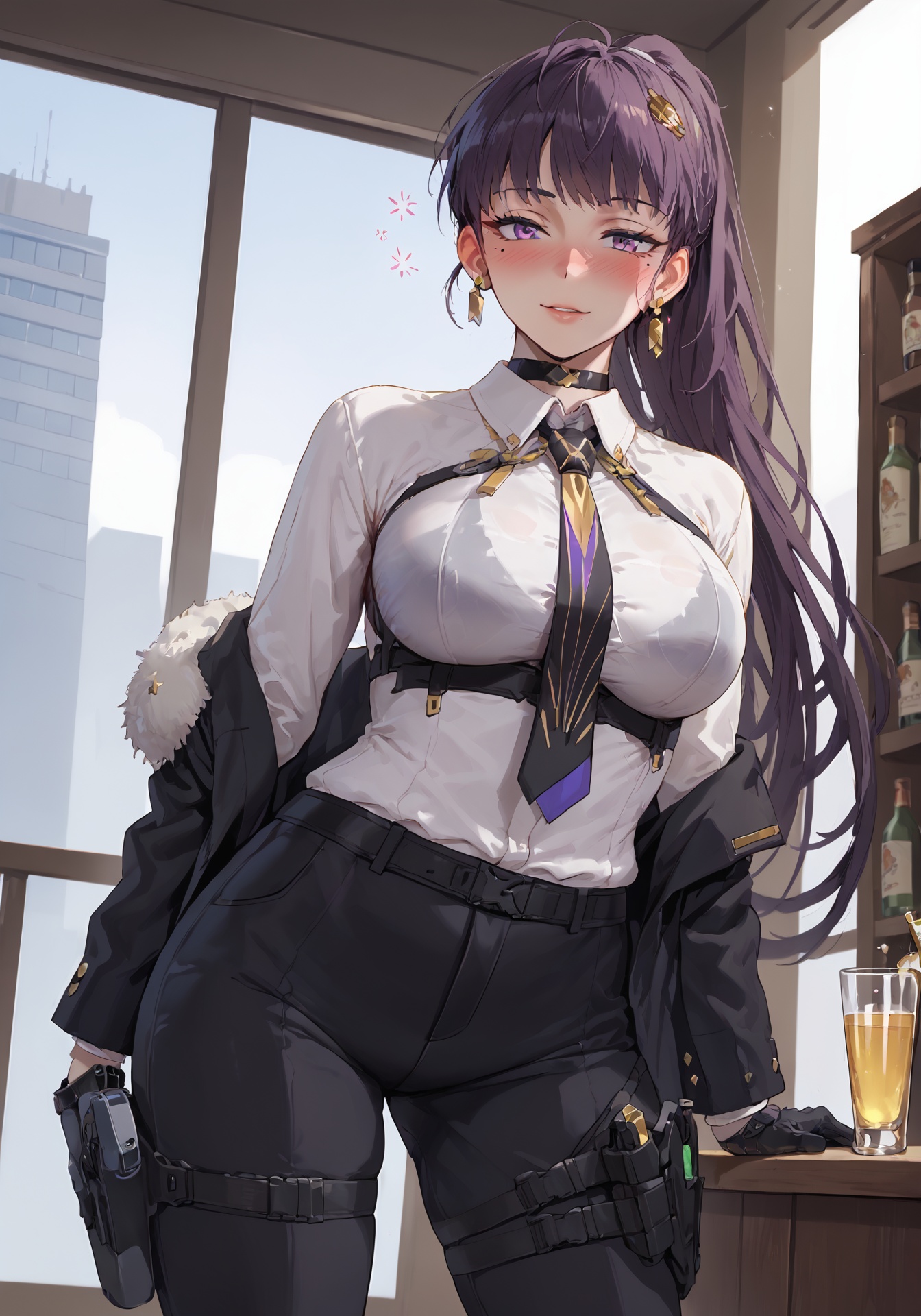 1girl,  nikkedollasuit,  black mechanical boots on Tensor.Art