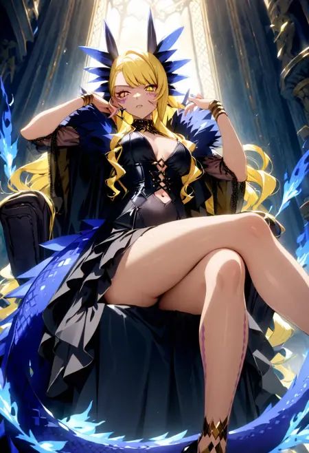 1girl,  Vritra,  blonde hair on Tensor.Art