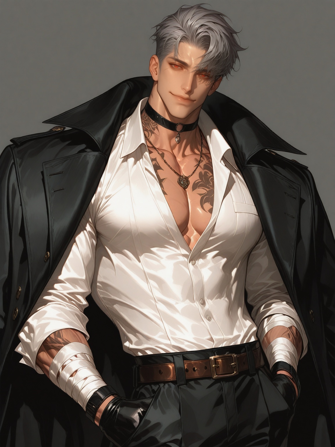 1boy,  muscular male,  lips on Tensor.Art