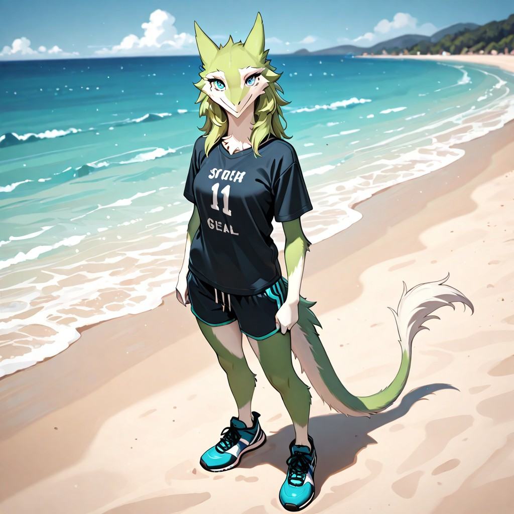 masterpiece,  best quality,  background beach on Tensor.Art