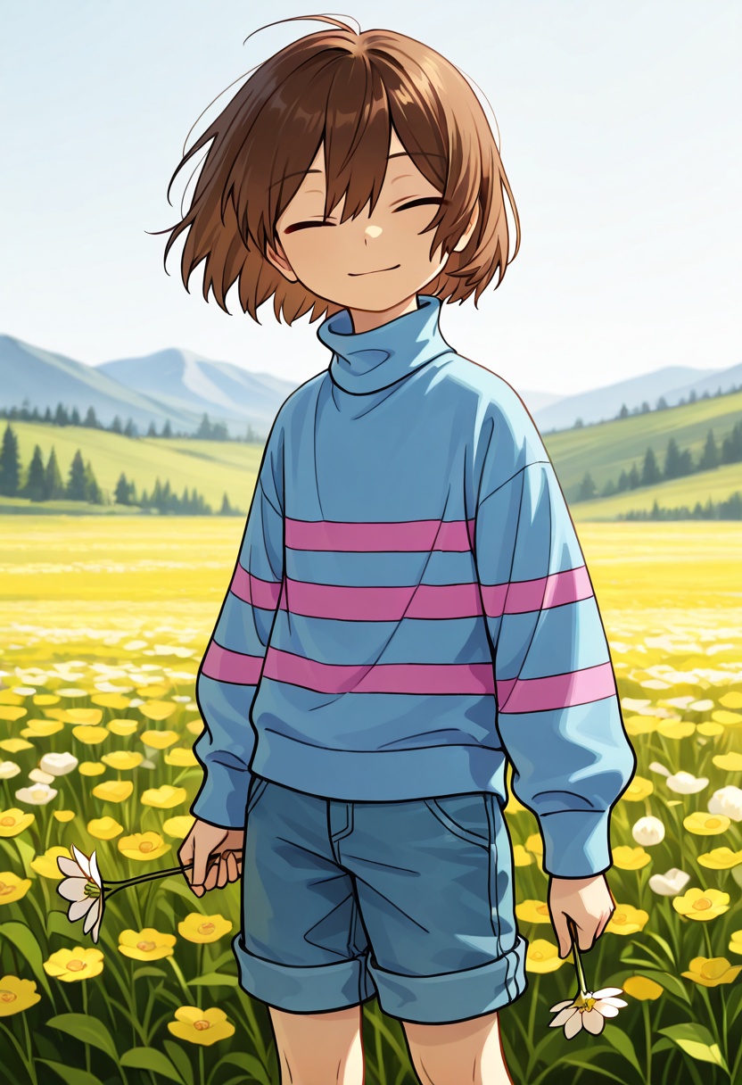 1 girl,  short hair,  purple outfit on Tensor.Art