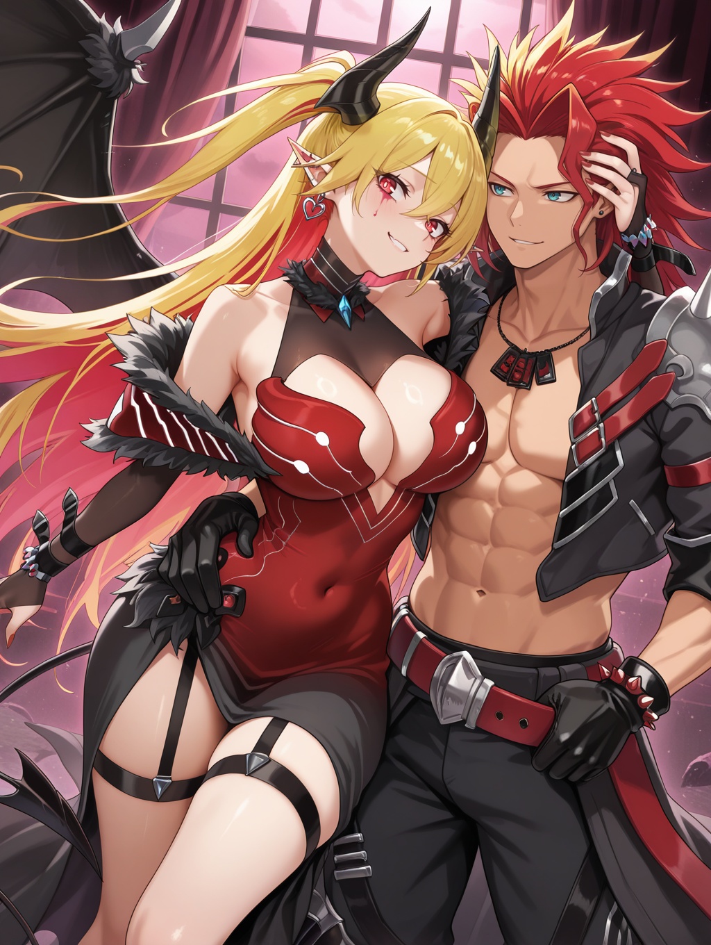 lacrima the crimson tears,  demon girl,  1girl on Tensor.Art