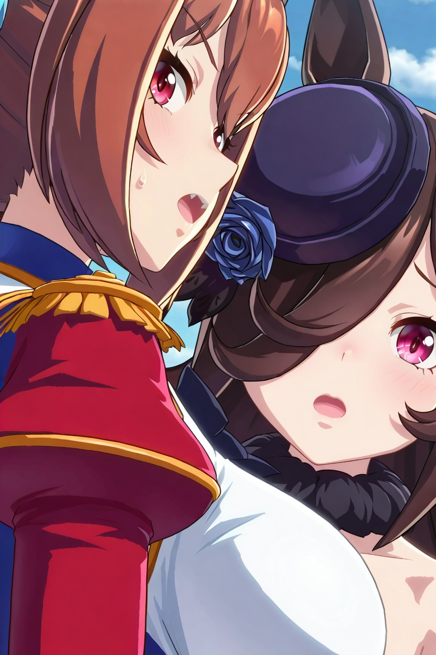 umamu,  multiple girls,  2girls on Tensor.Art