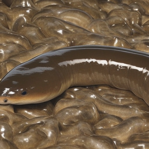 Eel close up,  Large eel,  brown jacket on Tensor.Art