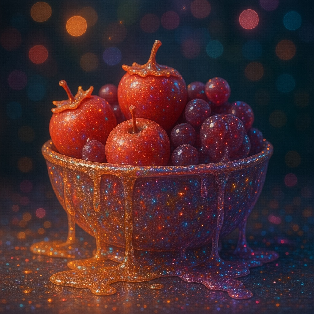 Gh0stGl1tt3r,  a bowl of fruit on Tensor.Art