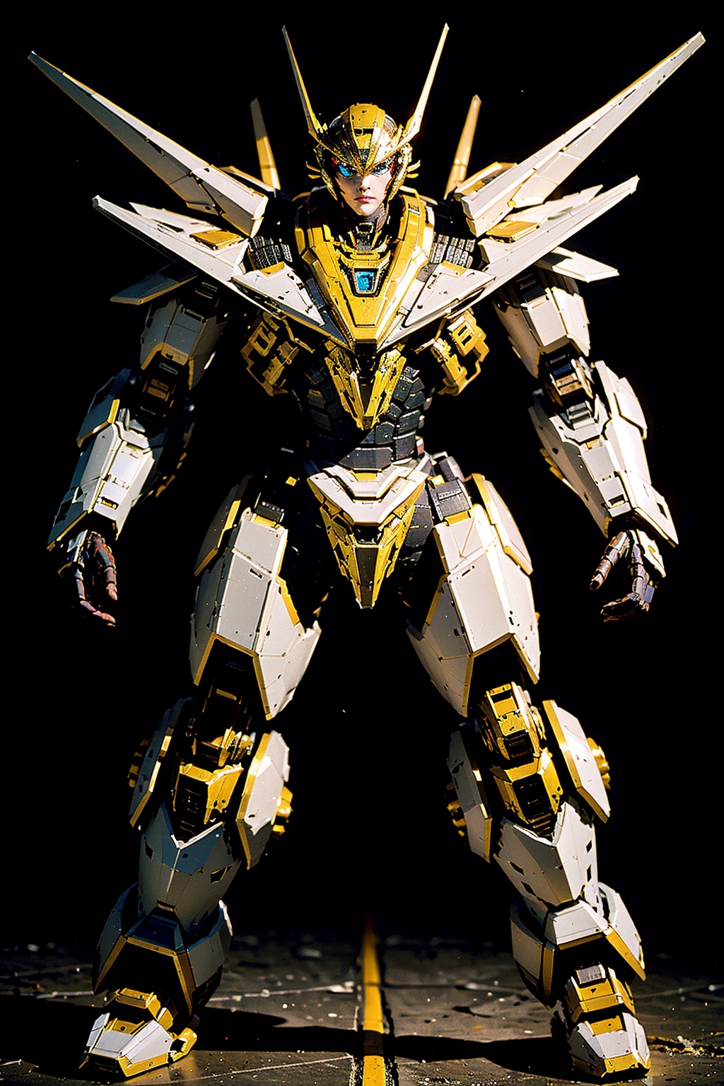 blue mecha,