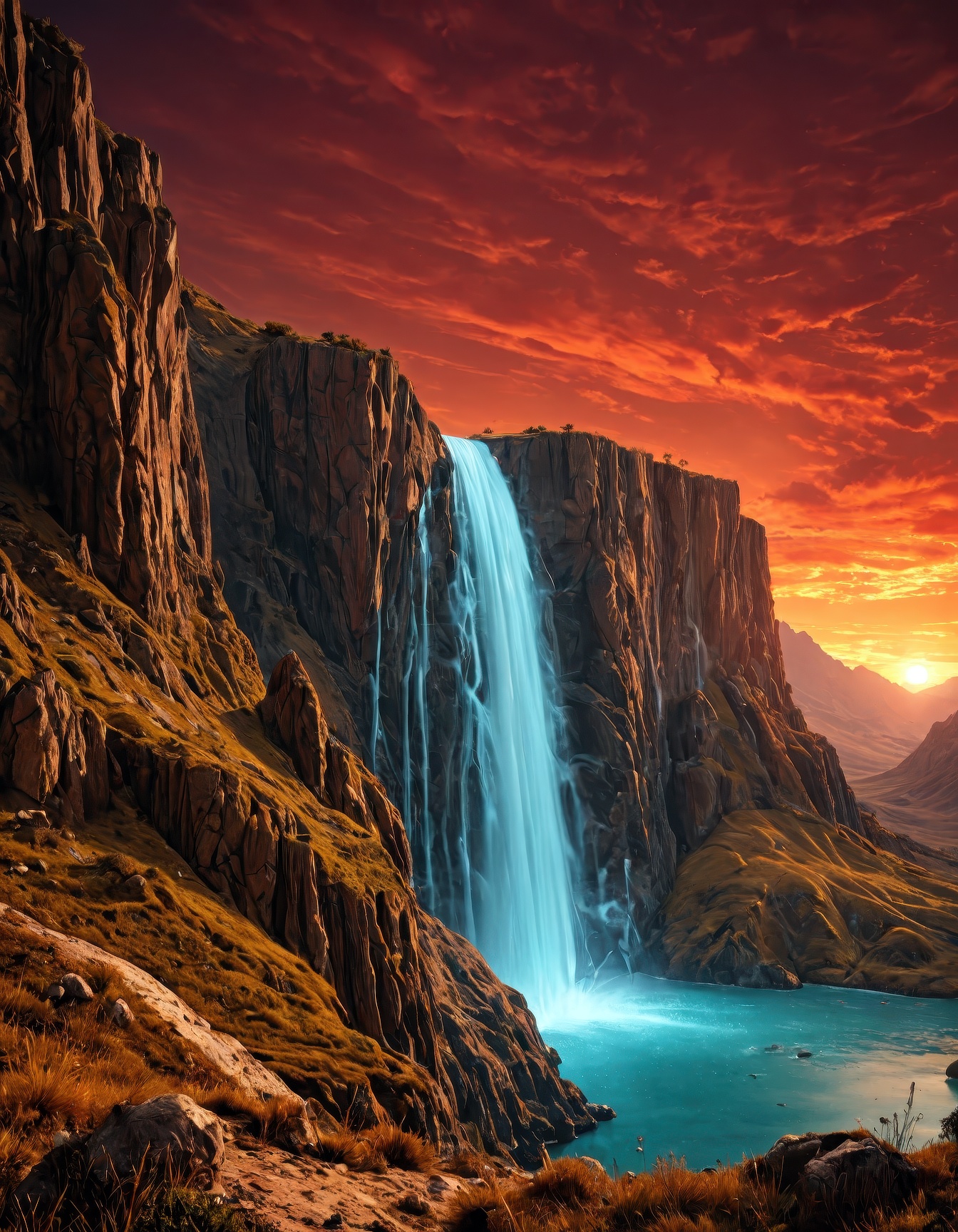 stunning photography,  cinematic scenery,  surreal fantasy landscape on Tensor.Art