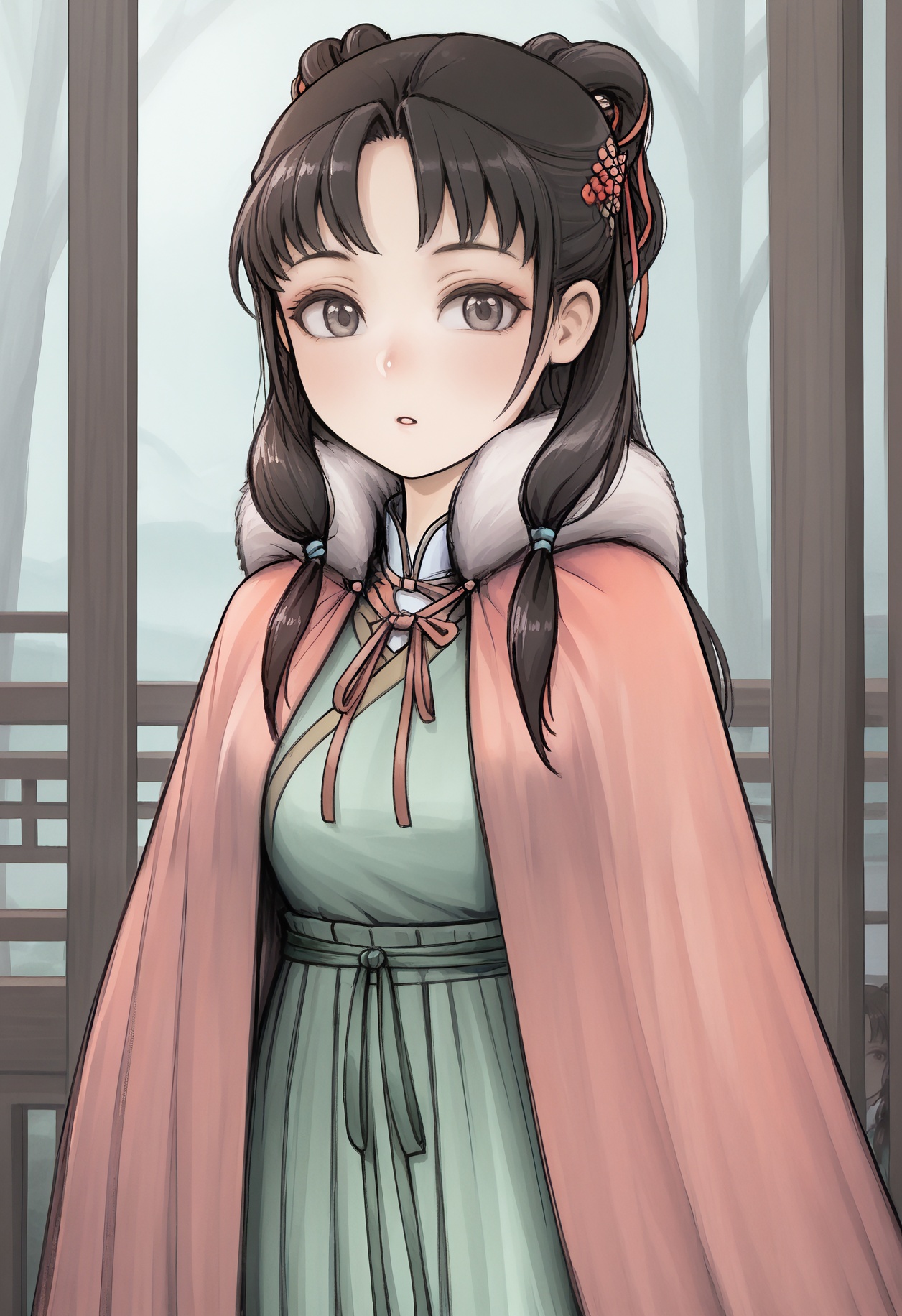 1girl,  brown hair,  brown eyes on Tensor.Art