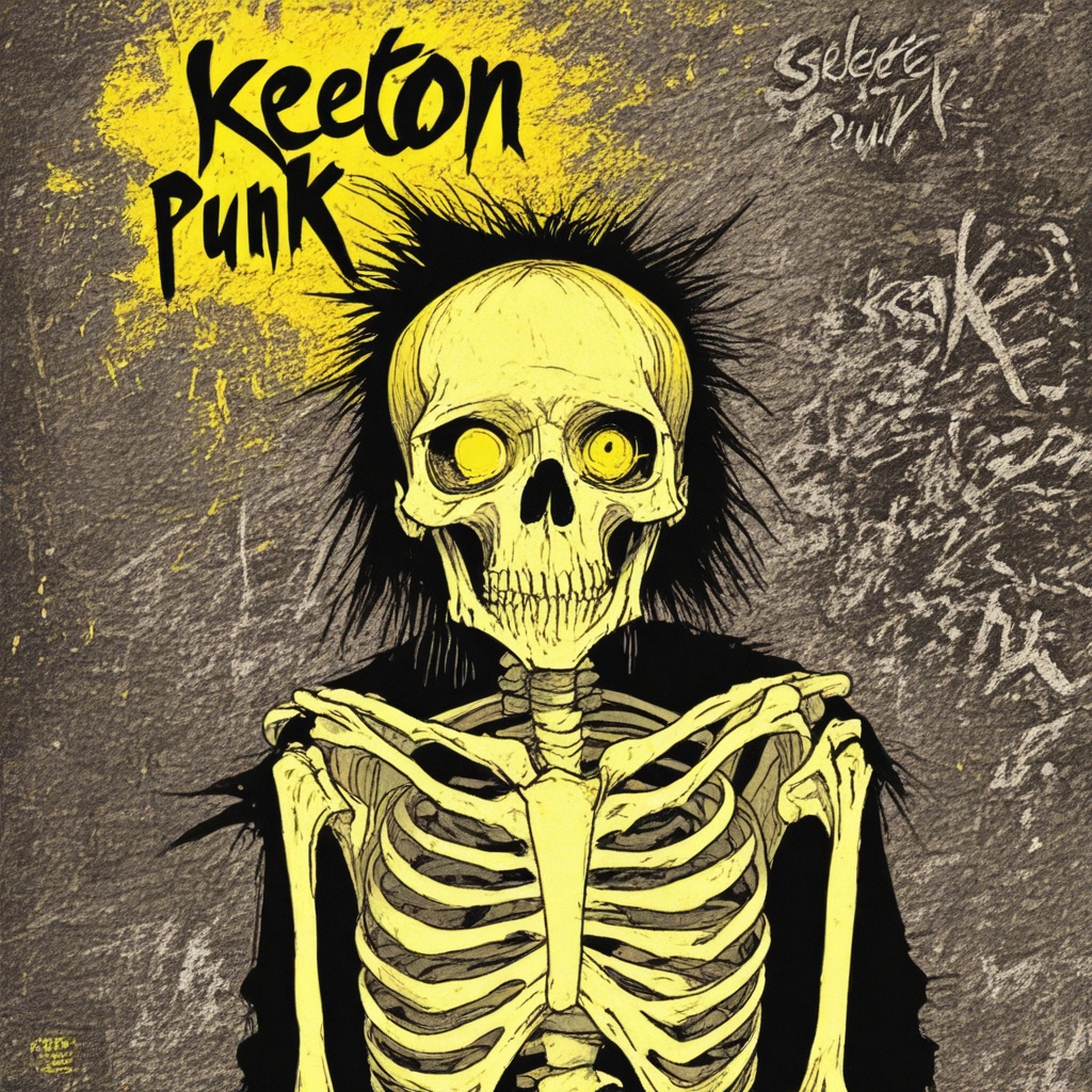 skeleton punk style on Tensor.Art
