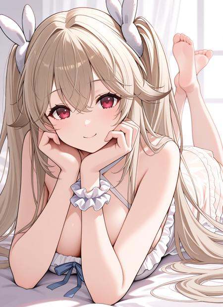 anchorage \(babydoll\) \(azur lane\),  twintails,  rabbit hair ornament on Tensor.Art