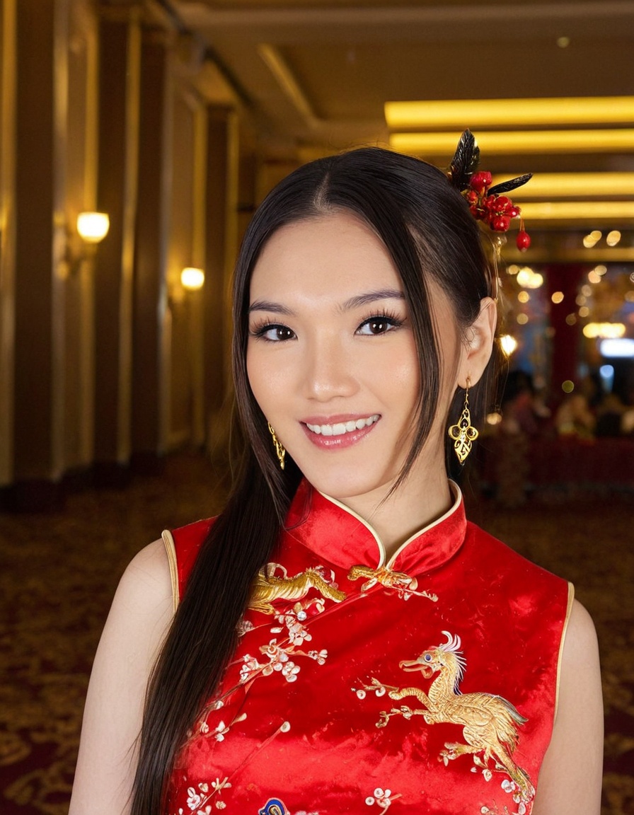 1girl,  attractive young chindo woman,  smile on Tensor.Art