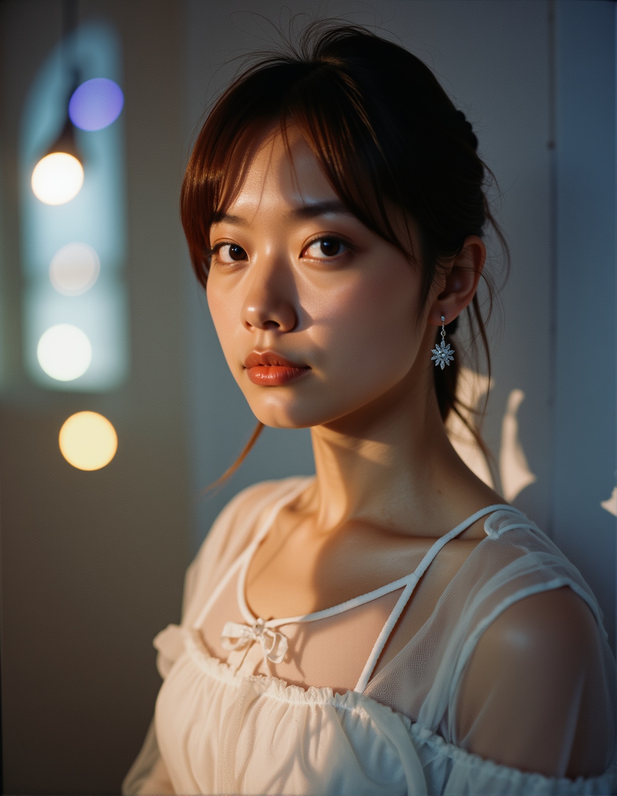 best quality,  masterpiece,  raw photo of a female in white dress on Tensor.Art