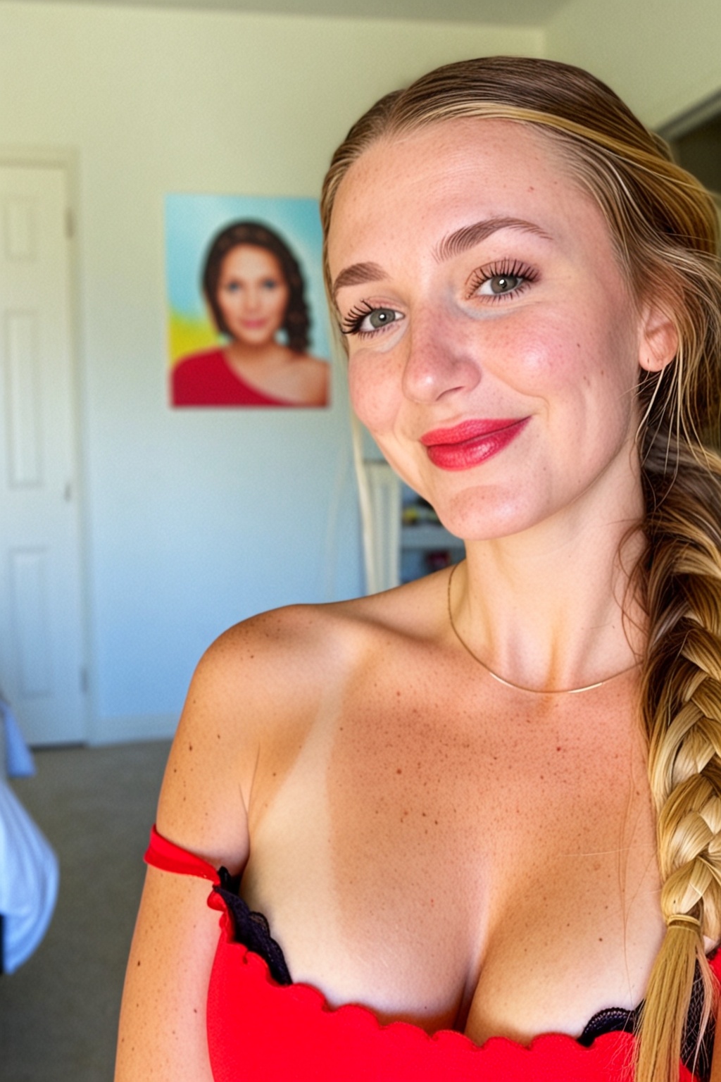 1girl,  jewelry,  single braid on Tensor.Art