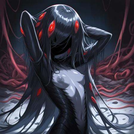 1girl,  solo,  eldritch abomination on Tensor.Art