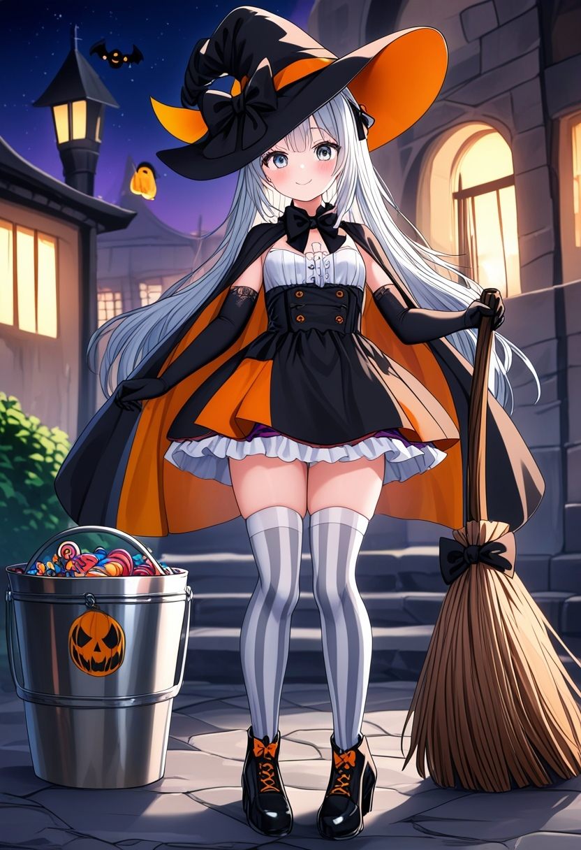 1girl,  solo,  halloween on Tensor.Art