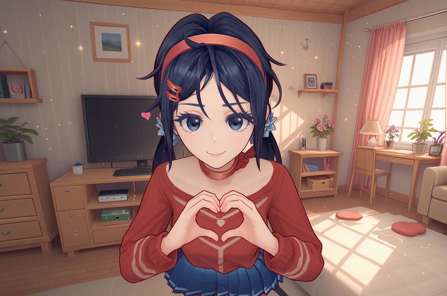 Mita,  1girl,  low twintails on Tensor.Art