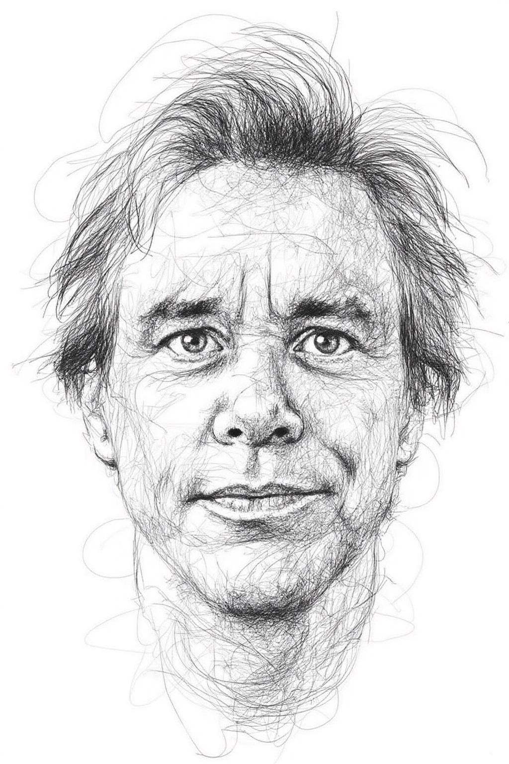 drawing of face of Jim Carrey on Tensor.Art