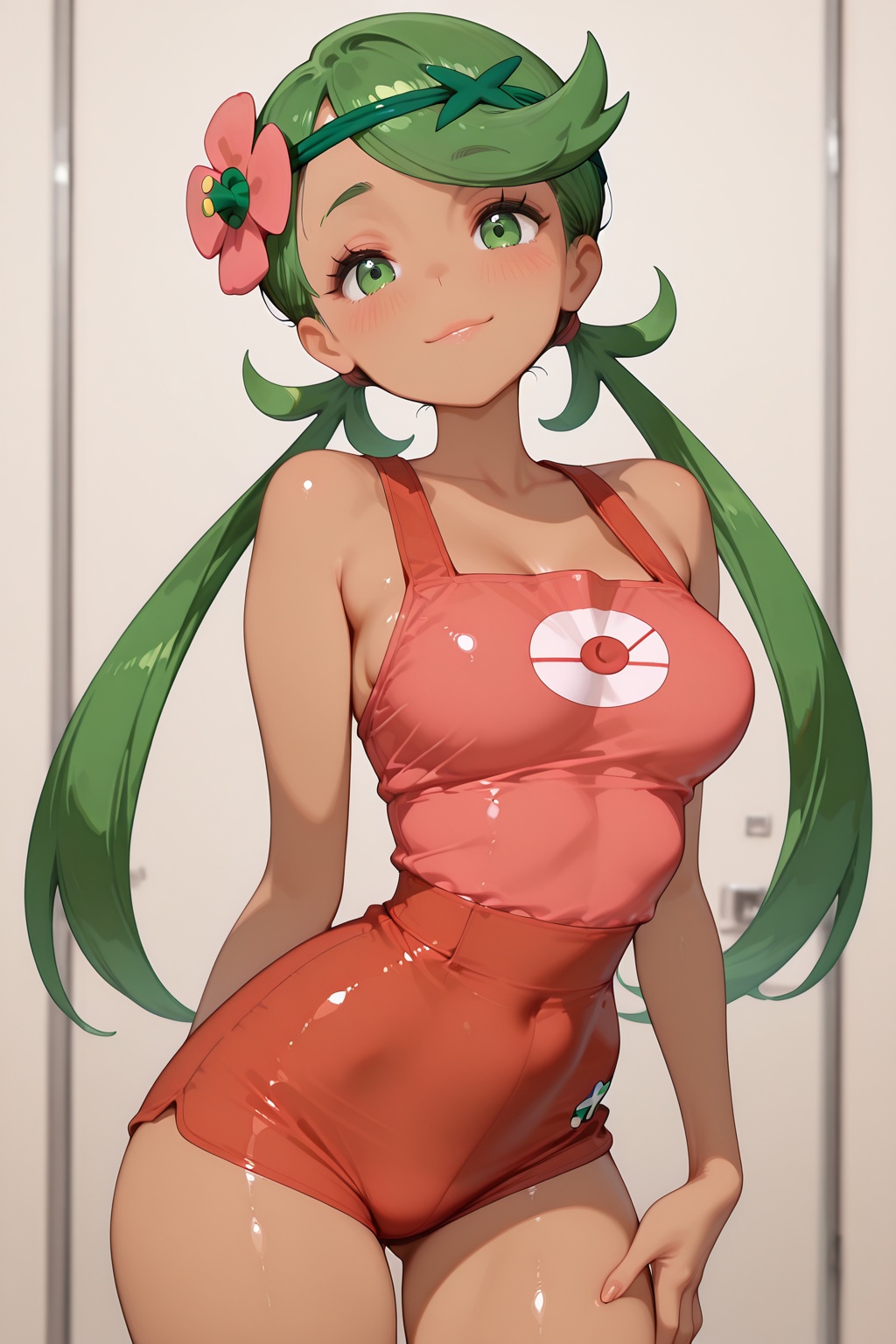 1girl,  mallow(pokemon),  standing on Tensor.Art