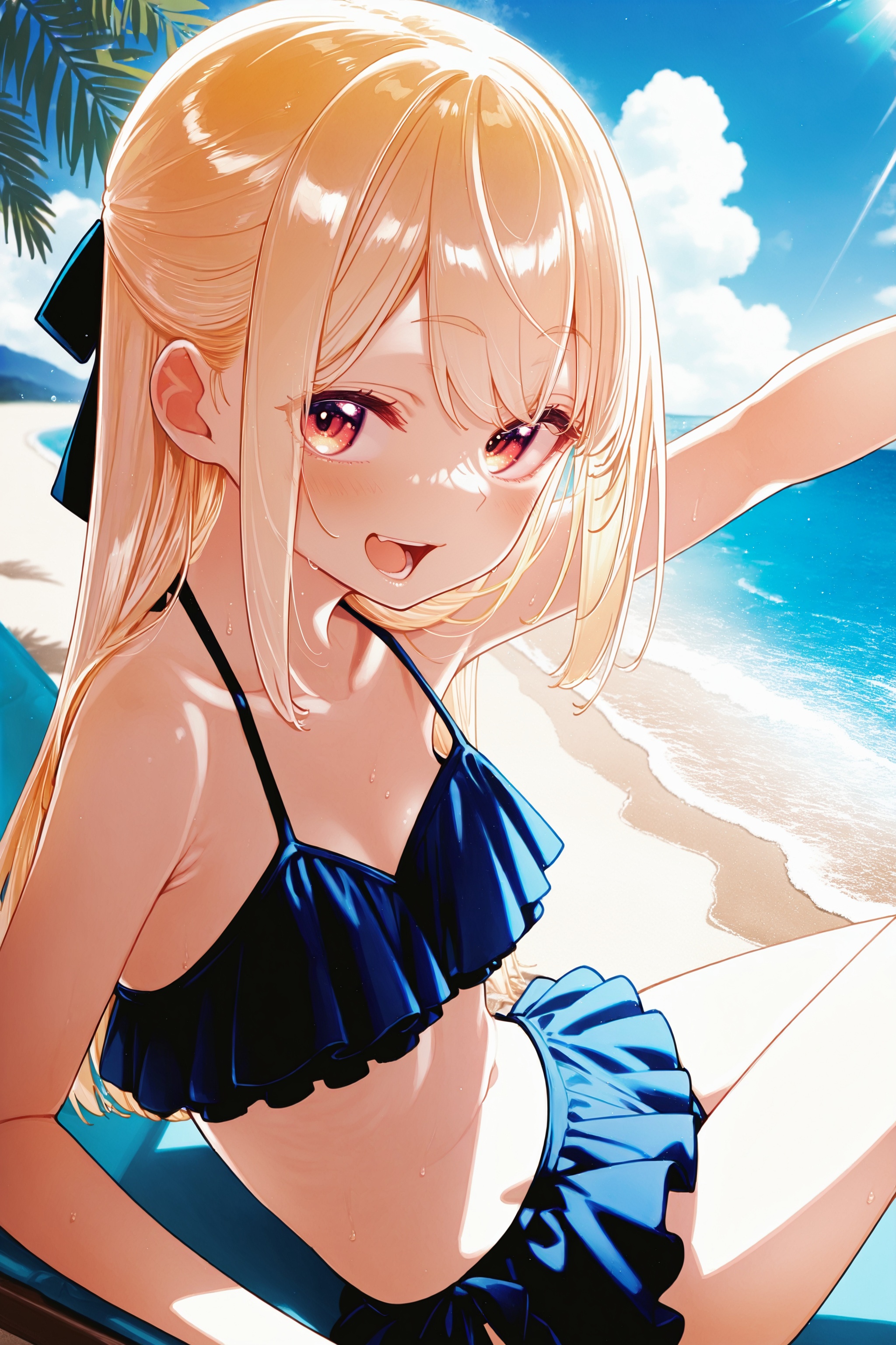 1girl,  amane lily,  hair ribbon on Tensor.Art