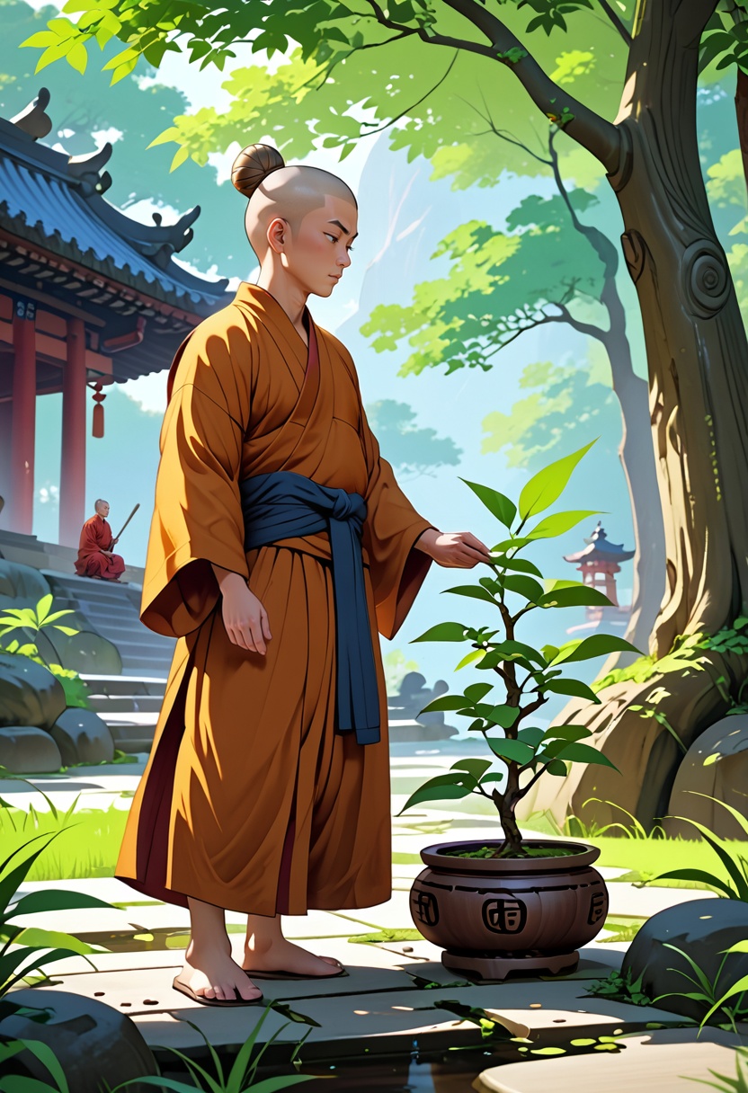 (masterpiece),  (best quality),  Buddhist monk_robes on Tensor.Art