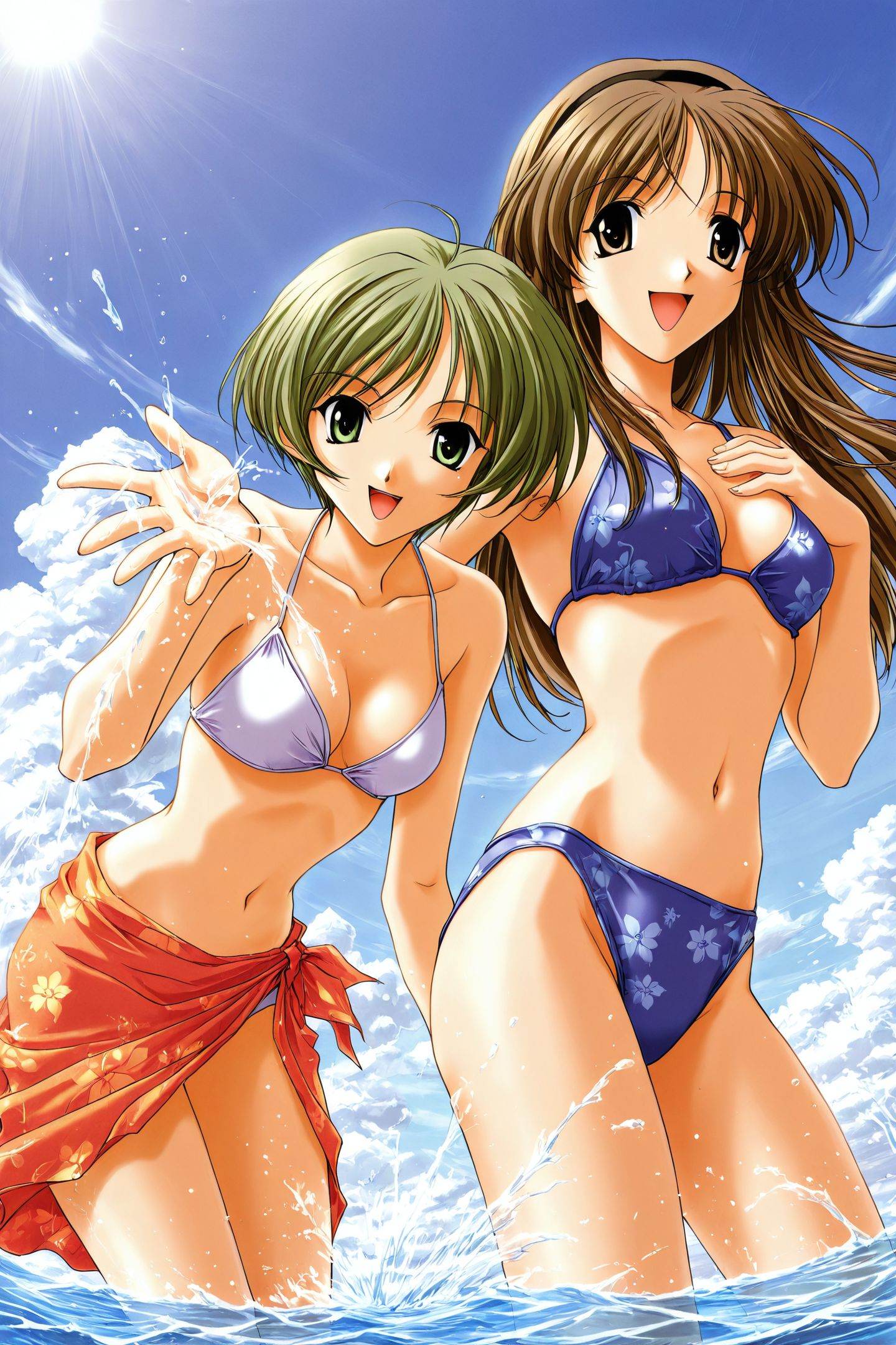 Hituki Ayaka,  Otowa Kaoru,  2girls on Tensor.Art