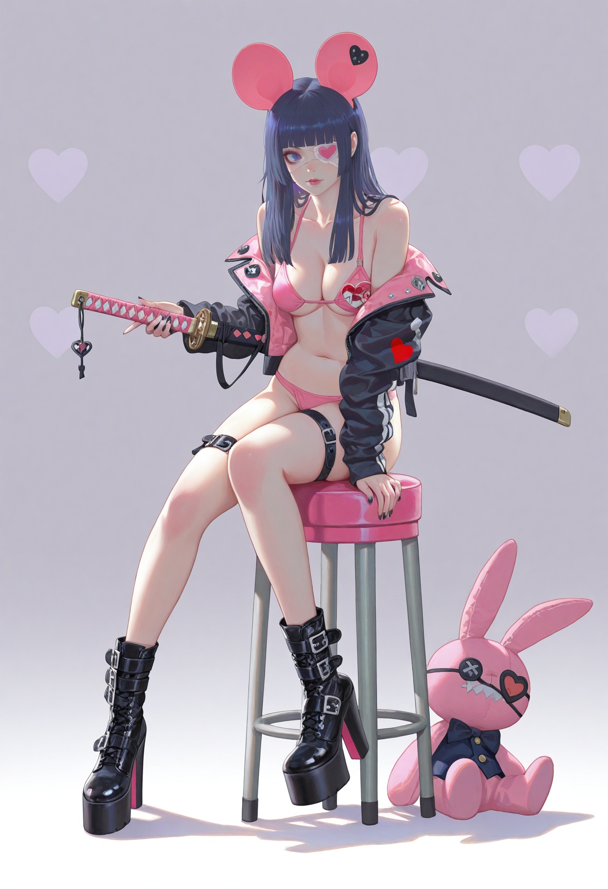 dr3amw3aver,  1girl,  eyepatch on Tensor.Art