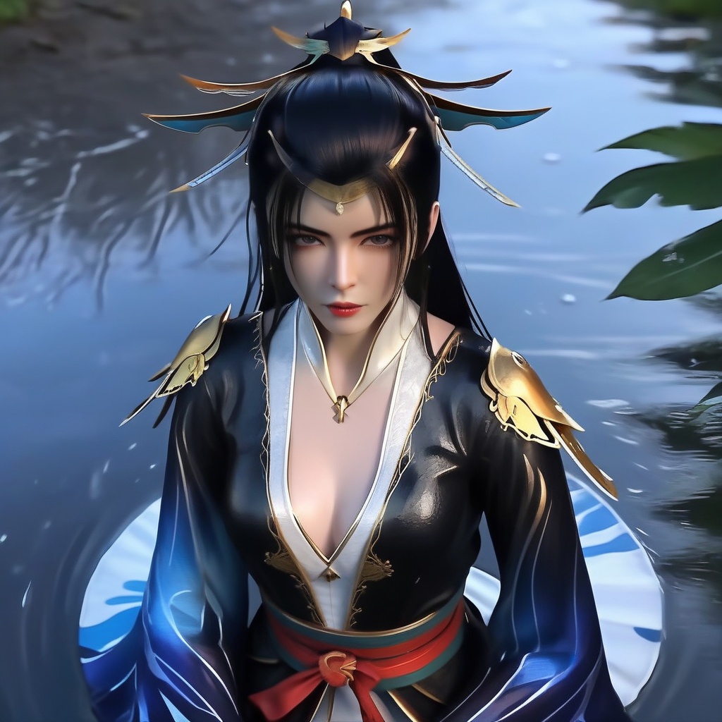 <lora:840-DA-XL-元龙-林秀:0.8>, (,1girl, ,best quality, ),,  ,(Highest picture quality), (Master's work), , (ultra-detailed), the portrait is centered, 1girl, raiden shogun, nsfw, (wet clothes), blush, bare hips, (sheer shirt), (from above:1.7), (translucent dress), water drop, (rain), (outdoors), stained, wet hair, wet dress, wet, scenery, (long hair), nature background, close up, ((on back)), water,masterpiece, best quality, ultra high res, highly detailed, (abstract expressionism art:1.4), [girl | fire ghost:10], love,, dark rainbow theme, colorful, visually stunning, beautiful, gorgeous, emotional, intricate, perferct shading, rainbow hair,upper body,(cleavage),,