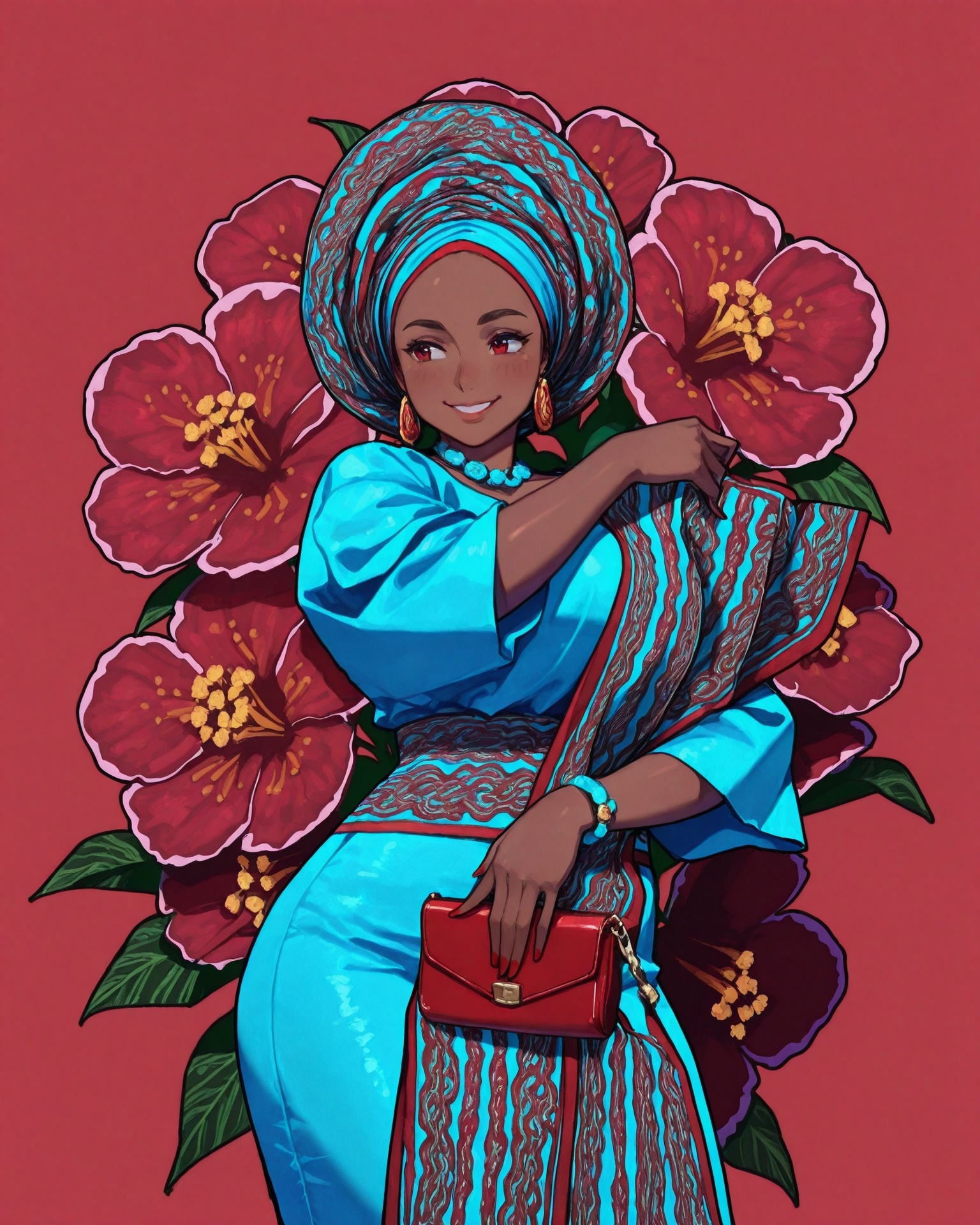 1girl,  asooke,  asooke headdress on Tensor.Art